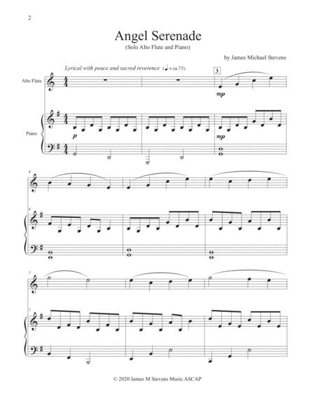 Angel Serenade Alto Flute Piano Page 2