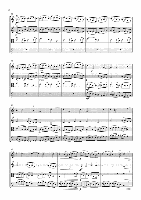 Angels From The Realms Of Glory For String Quartet Page 2