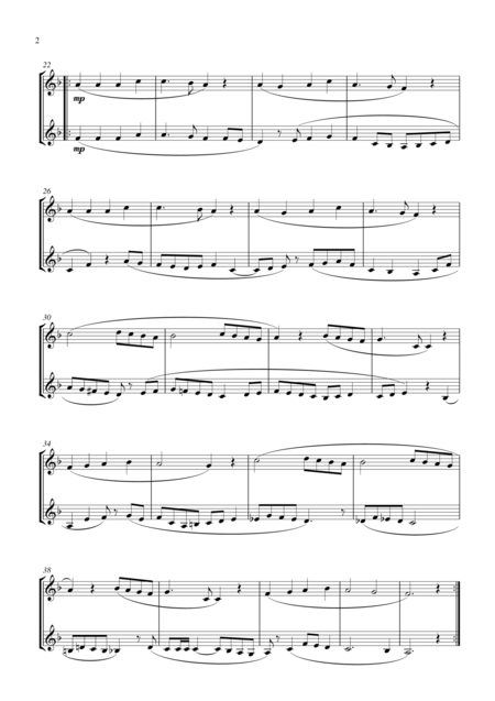 Angels We Have Heard On High For Trombone Duet Treble Clef Suitable For Grades 2 6 Page 2