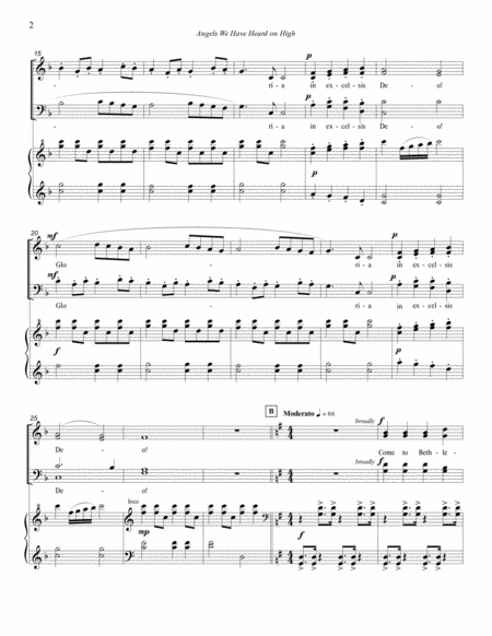 Angels We Have Heard On High Satb Page 2