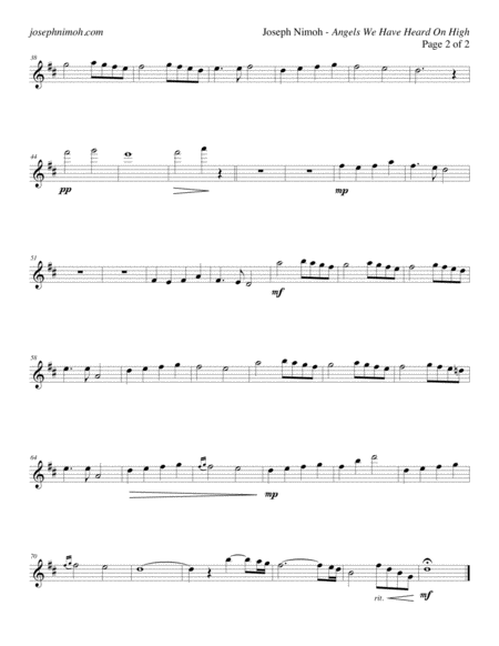 Angels We Have Heard On High Strings Parts Page 2