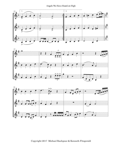 Angels We Have Heard On High Trumpet Trio Page 2