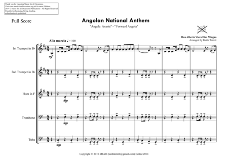 Angolan National Anthem For Brass Quintet Page 2