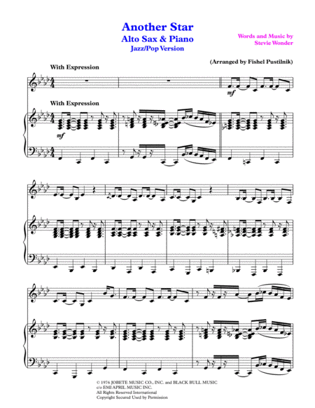 Another Star For Alto Sax And Piano Video Page 2