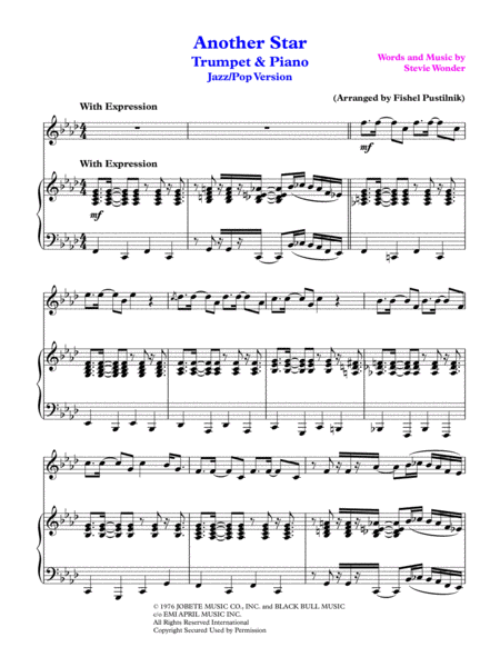 Another Star For Trumpet And Piano Video Page 2