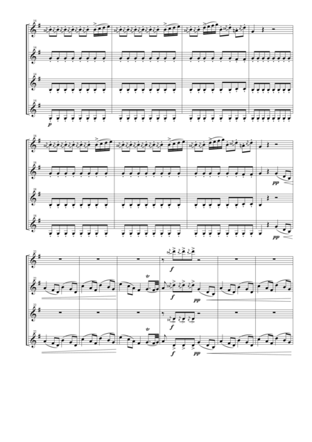 Anvil Chorus From The Opera Il Trovatore For Clarinet Quartet Page 2