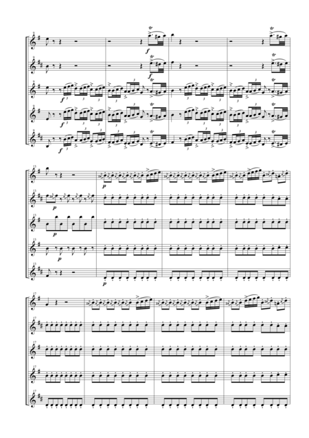 Anvil Chorus From The Opera Il Trovatore For Saxophone Quintet Page 2