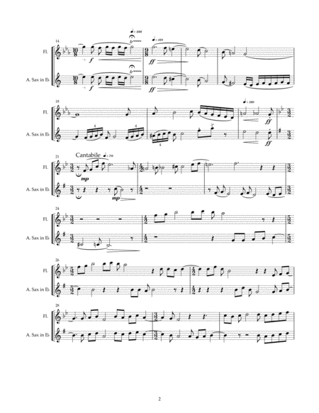 Apart A Duet For Alto Sax And Flute Page 2