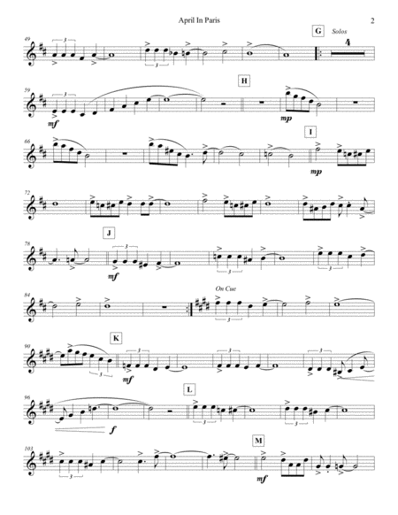 April In Paris Violin 2 Page 2