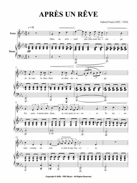 Aprs Un Rve For Tenor And Piano Page 2
