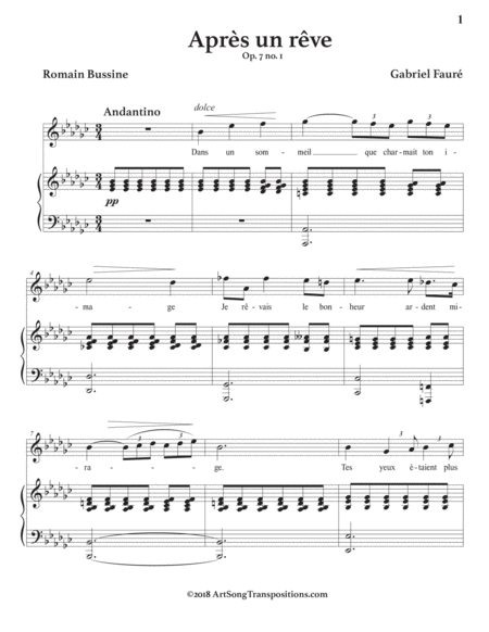 Aprs Un Rve Op 7 No 1 E Flat Minor Page 2