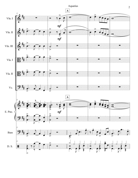 Aquarius String Sextet Page 2