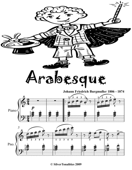 Arabesque Elementary Piano Sheet Music Tadpole Edition Page 2