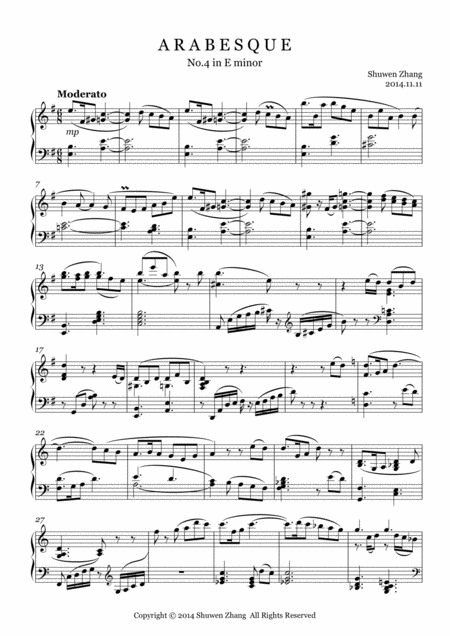 Arabesque No 4 In E Minor Page 2