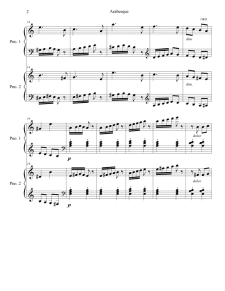 Arabesque Op 100 No 2 Page 2