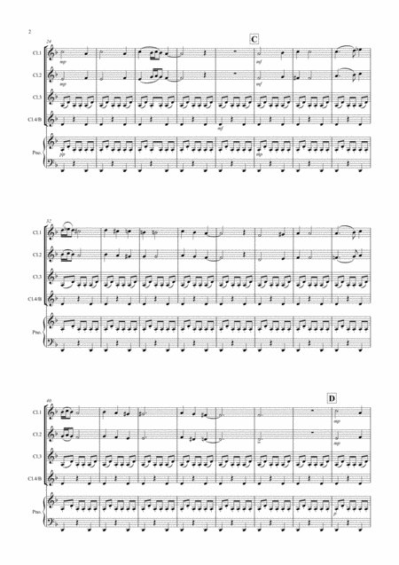 Arabian Dance Fantasia From Nutcracker For Clarinet Quartet Page 2