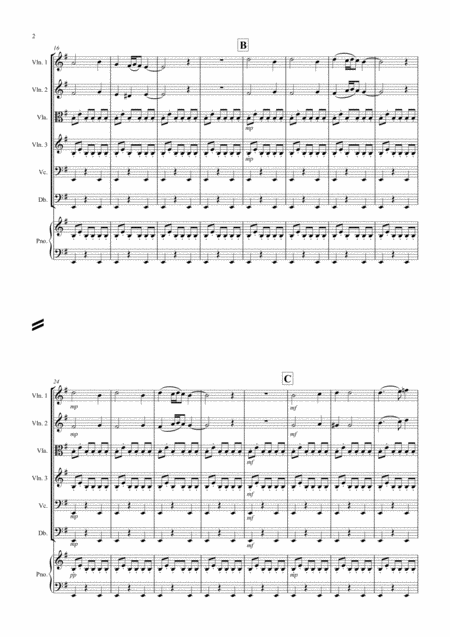 Arabian Dance Fantasia From Nutcracker For String Orchestra Page 2