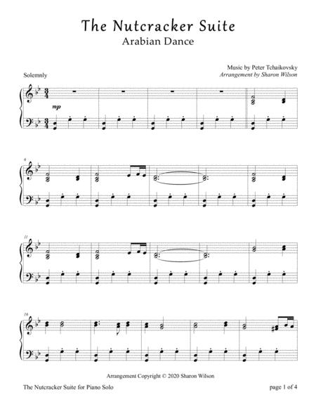 Arabian Dance From Tchaikovsky Nutcracker Suite Piano Solo Page 2