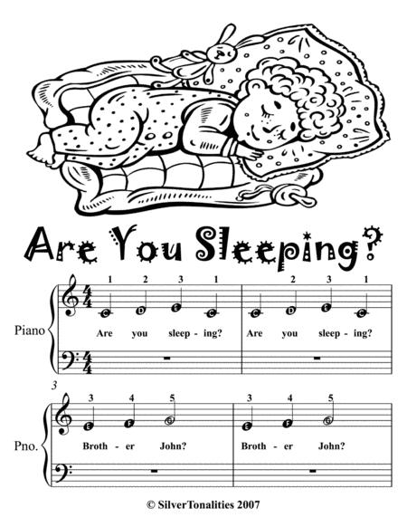 Are You Sleeping Beginner Piano Sheet Music Page 2