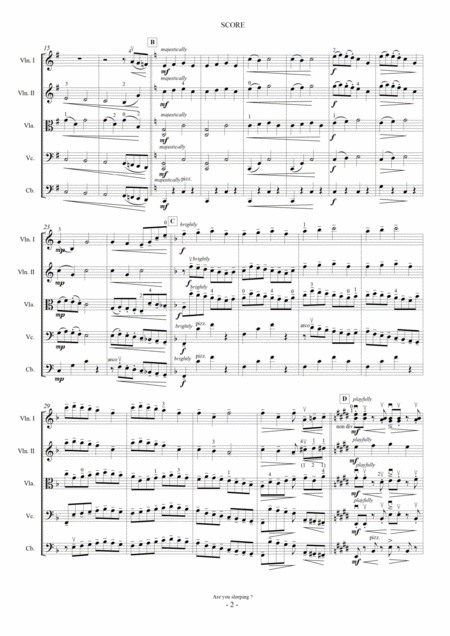 Are You Sleeping For String Orchestra Page 2