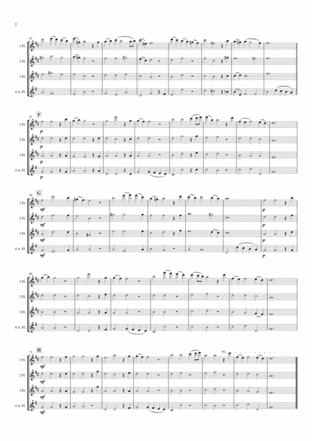 Aria Lascia Ch Io Pianga Flute Quartet Page 2