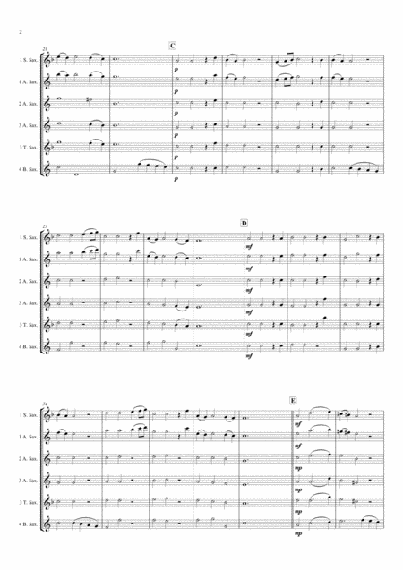 Aria Lascia Ch Io Pianga Saxophone Quartet Page 2