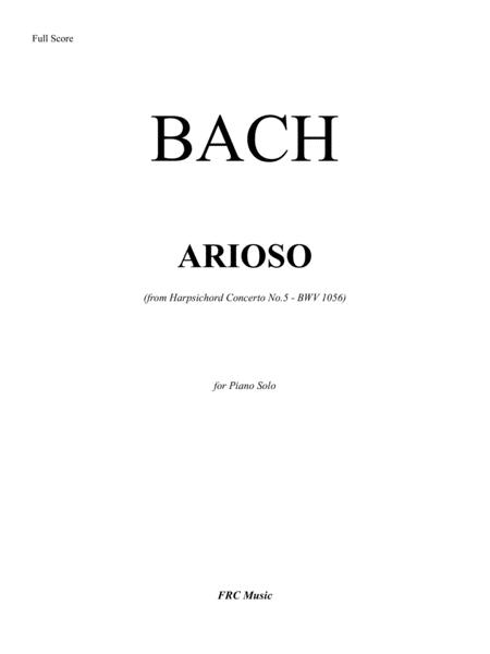 Arioso From Harpsichord Concerto No 5 Bwv 1056 Page 2