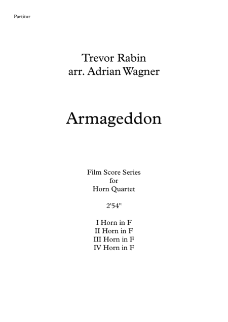 Armageddon Trevor Rabin Horn Quartet Arr Adrian Wagner Page 2