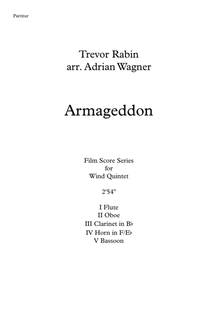 Armageddon Trevor Rabin Wind Quintet Arr Adrian Wagner Page 2
