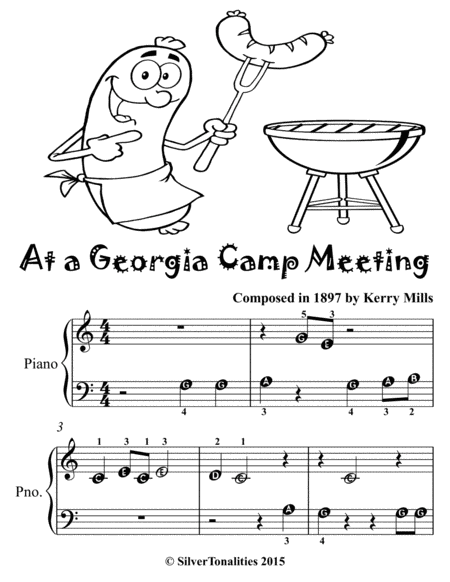 At A Georgia Camp Meeting Beginner Piano Sheet Music Tadpole Edition Page 2