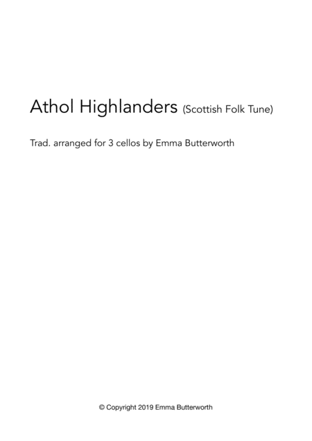 Athol Highlanders For Up To 3 Cellos Page 2