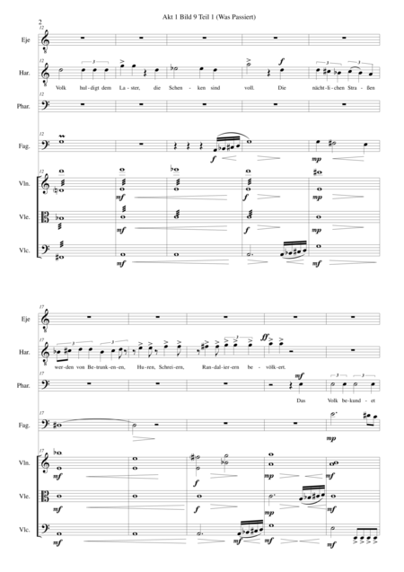 Aton Part 12 Was Passiert 2 Tenor Voices 1 Bass Voice Bassoon Strings Page 2