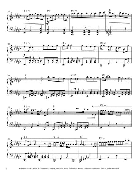 Attention By Charlie Puth For Piano Page 2