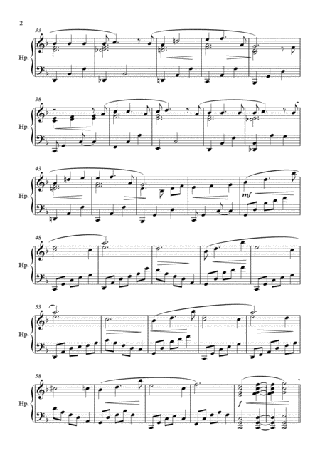 Audition The Fools Who Dream Pedal Harp Solo Page 2