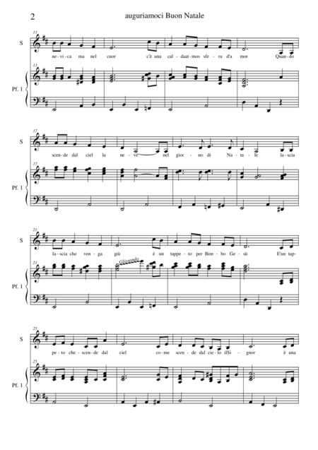 Auguriamoci Buon Natale Piano E Voce Page 2