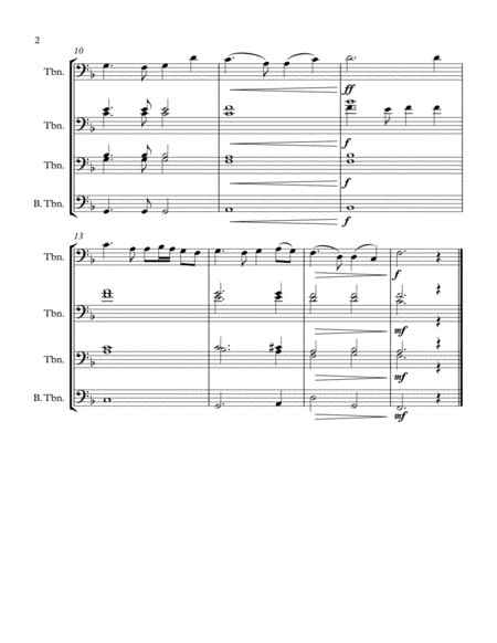 Auld Land Syne Trombone Sextet Page 2