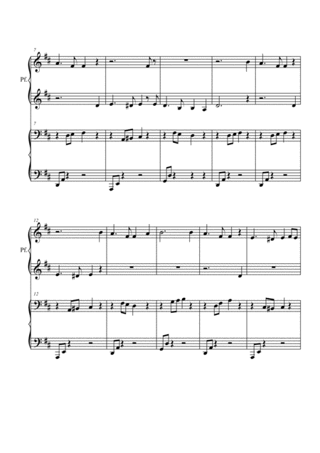 Auld Lang Syne 4 Hands Page 2