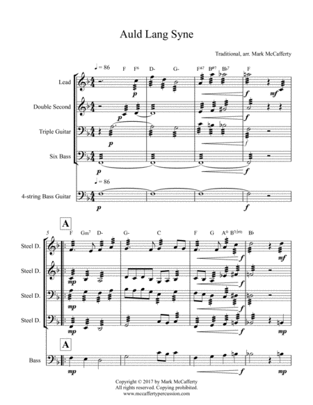 Auld Lang Syne Steel Drum Page 2