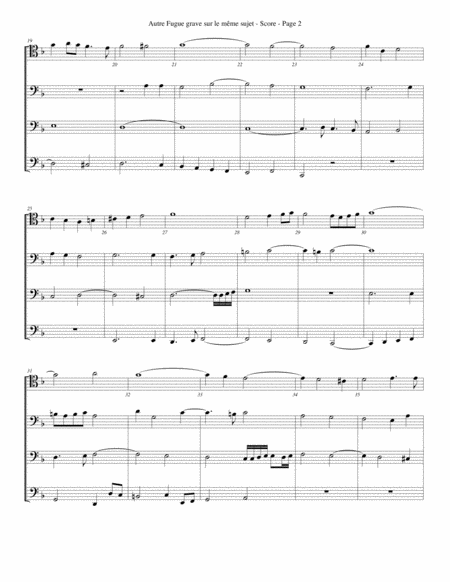 Autre Fugue Grave Sur Le Mme Sujet For Trombone Or Low Brass Quartet Page 2