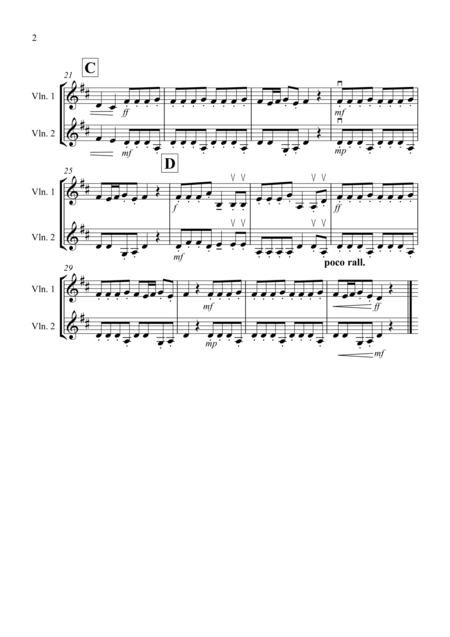 Autumn Four Seasons For Violin Duet Page 2