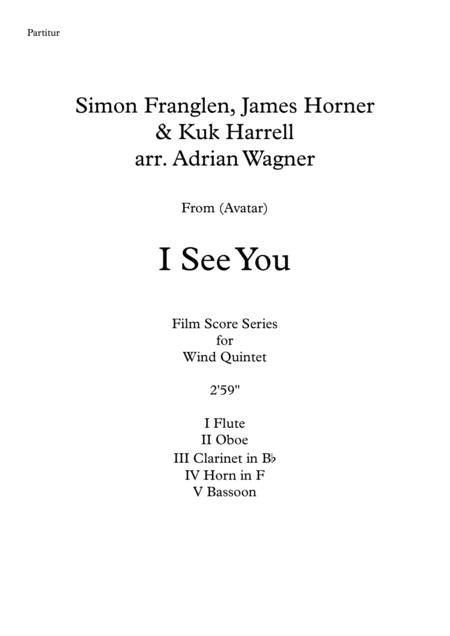 Avatar I See You James Horner Wind Quintet Arr Adrian Wagner Page 2