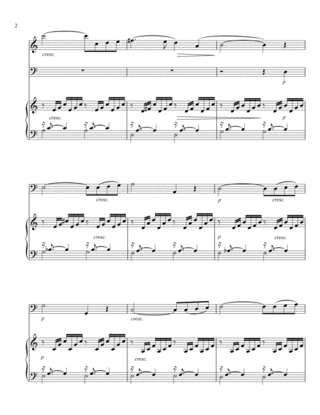 Ave Maria Charles Gounod Js Bach Arranged For Flute Cello And Piano Page 2