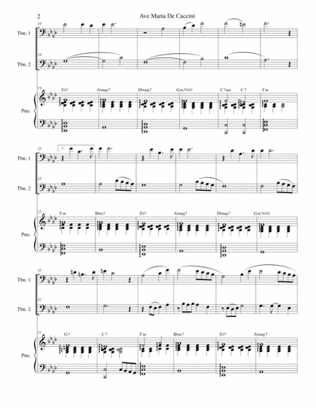 Ave Maria De Caccini Trombone Duet Page 2