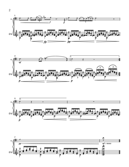 Ave Maria F Schubert Cello Guitar Page 2