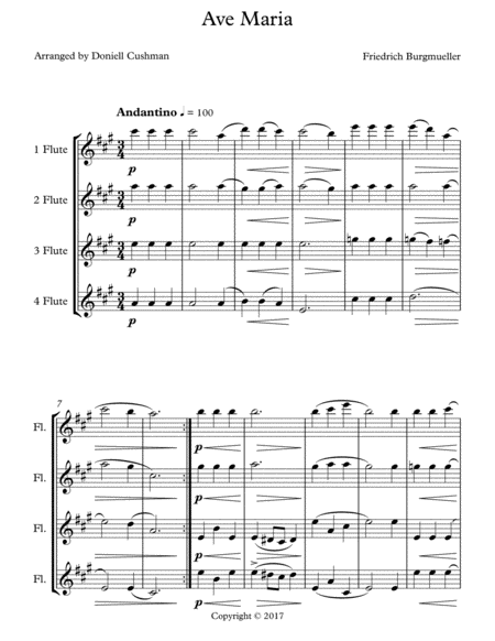 Ave Maria Flute Quartet Page 2