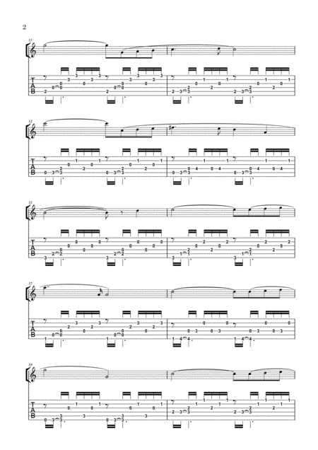 Ave Maria For Guitar Tab And Flute Page 2