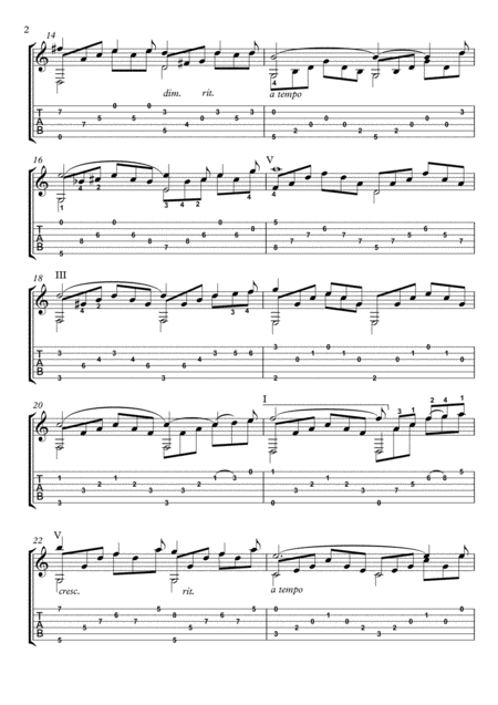 Ave Maria Guitar Solo Bach Gounod Page 2