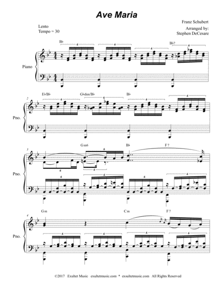 Ave Maria Piano Solo Page 2