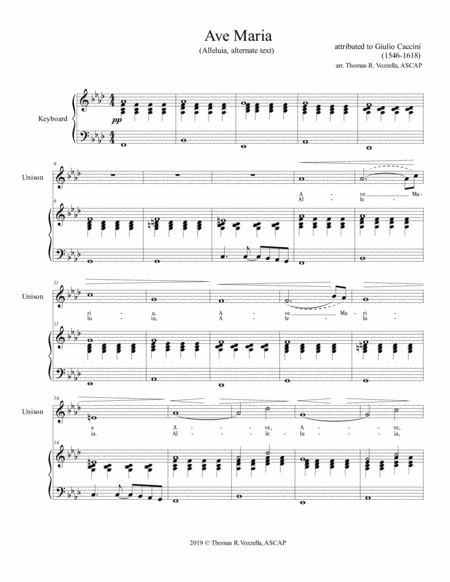 Ave Maria Unison Page 2