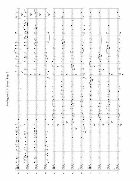 Ave Regina For Trombone Or Low Brass Duodectet 12 Part Ensemble Page 2